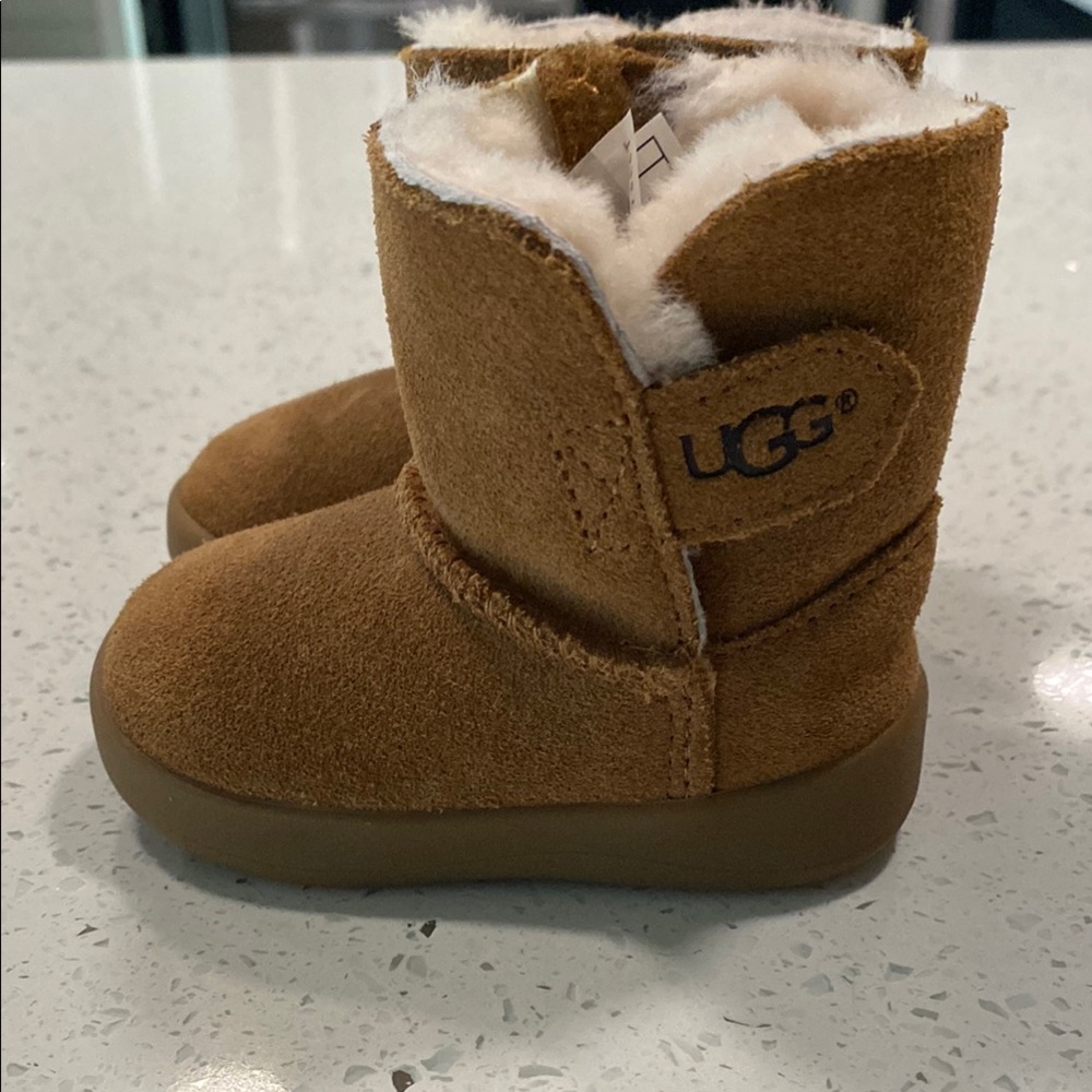 UGG Tan Suede Boots with Plush Lining